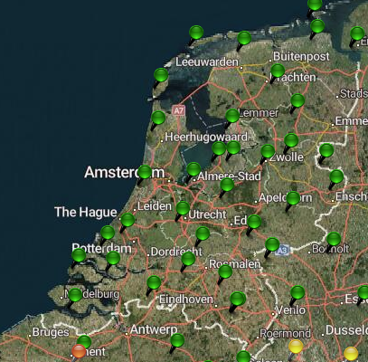 VRW Now netwerk; basistations; Trimble; Geometius